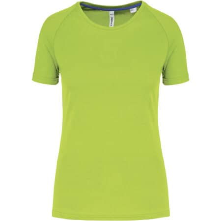 PROACT® Damen-Sportshirt aus Recyclingmaterial mit Rundhalsausschnitt Lime