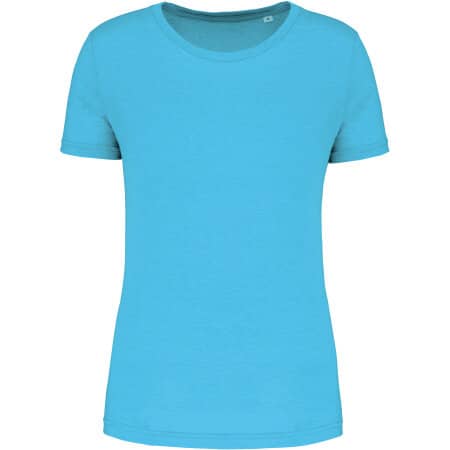 PROACT® Damen-Triblend-Sportshirt mit Rundhalsausschnitt Light Turquoise