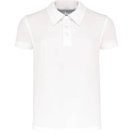 PROACT® Kinder Kurzarm-Polo - White 