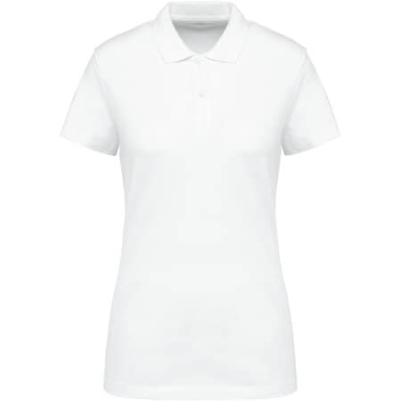 Kariban Supima® Damen-Polohemd mit kurzen Ärmeln White