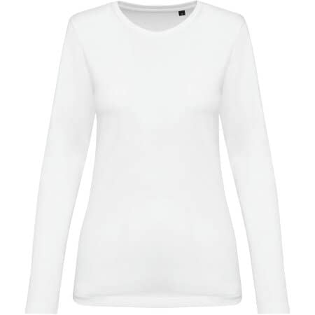 Kariban Supima® Damen-T-Shirt mit Rundhalsausschnitt und langen Ärmeln 