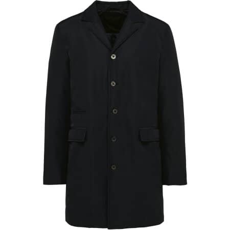 Kariban Strukturierter Herren-Trenchcoat 