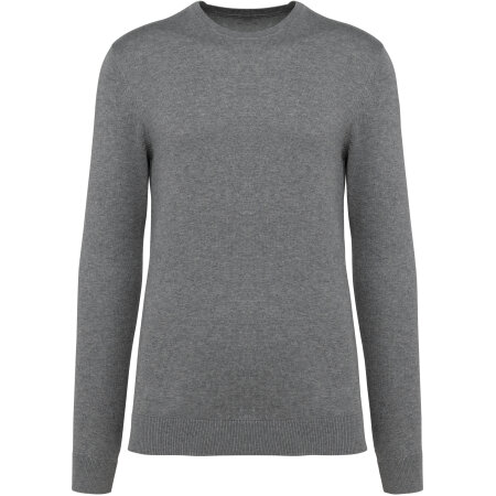 Kariban Supima®-Herrenpullover mit Rundhalsausschnitt 