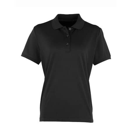 Premier Workwear Women`s Coolchecker Piqué Polo Black