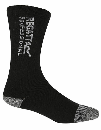 Unterwäsche in Black: Workwear Socks (3 Pair Pack) RG003 von Regatta Hardwear