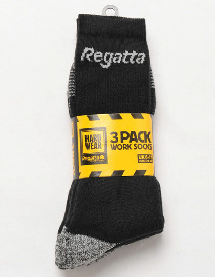Unterwäsche: Workwear Socks (3 Pair Pack) RG003 von Regatta Hardwear