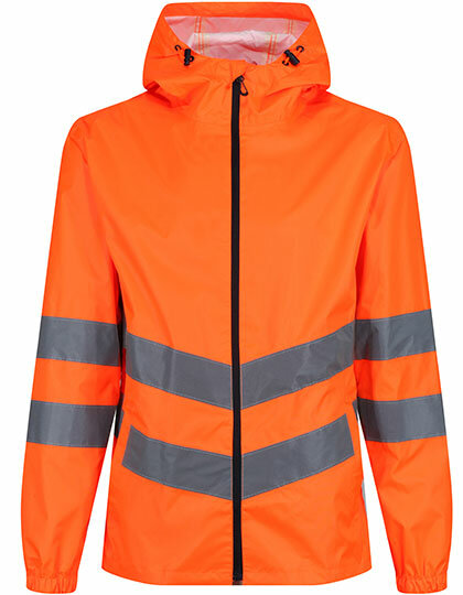 Jacken in Orange: Hi-Vis Pro Packaway Jacket RG497 von Regatta High Visibility