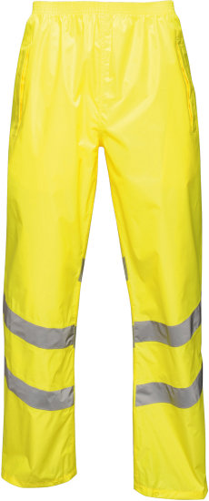 Hosen in Yellow: Hi-Vis Pro Packaway Trousers RG498 von Regatta High Visibility