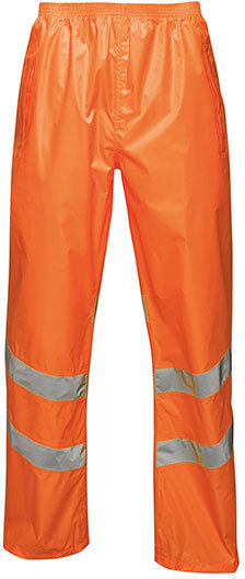 Hosen in Orange: Hi-Vis Pro Packaway Trousers RG498 von Regatta High Visibility