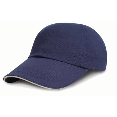 Result Junior Heavy Brushed Cotton Cap Low Profile 