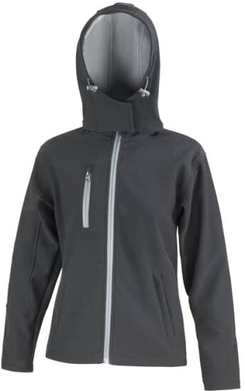 Jacken in Black|Grey: Ladies` TX Performance Hooded Soft Shell Jacket RT230F von Result