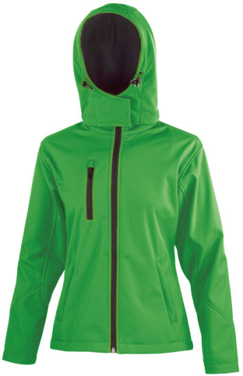 Jacken in Vivid Green|Black: Ladies` TX Performance Hooded Soft Shell Jacket RT230F von Result