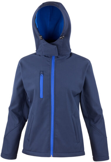 Jacken in Navy|Royal: Ladies` TX Performance Hooded Soft Shell Jacket RT230F von Result