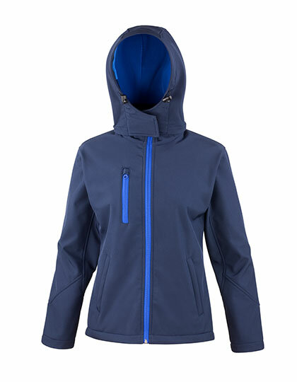 Jacken in Navy|Royal: Ladies` TX Performance Hooded Soft Shell Jacket RT230F von Result