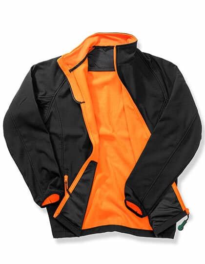 Jacken in Black|Orange: Printable Soft Shell Jacket RT231 von Result