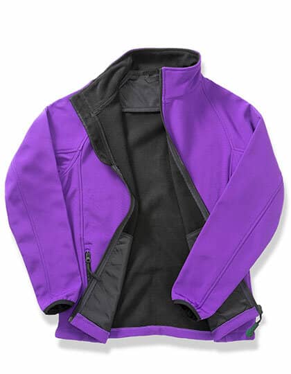 Jacken in Purple|Black: Printable Soft Shell Jacket RT231 von Result