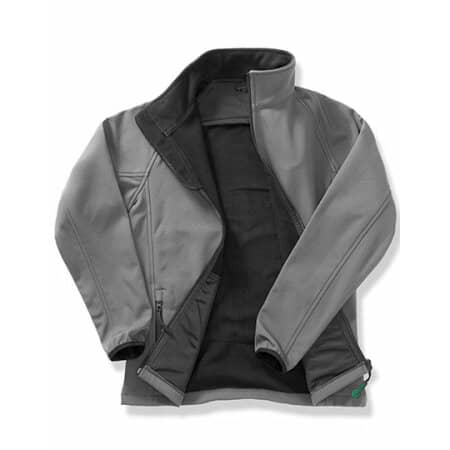 Result Printable Soft Shell Jacket Charcoal|Black