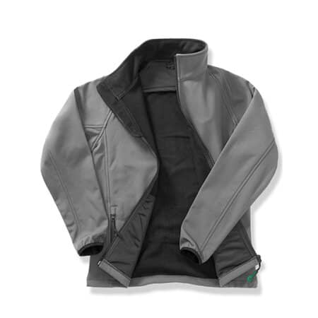 Result Ladies` Printable Soft Shell Jacket Charcoal|Black