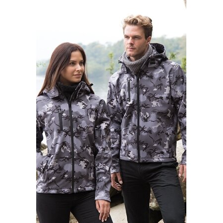 Result Camo TX Performance Hooded Softshell Jacket 