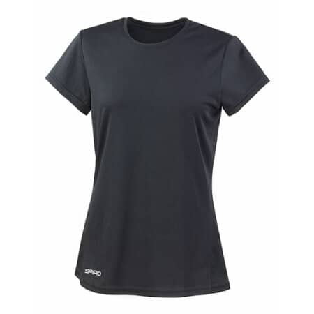 SPIRO Ladies Quick Dry Shirt Black