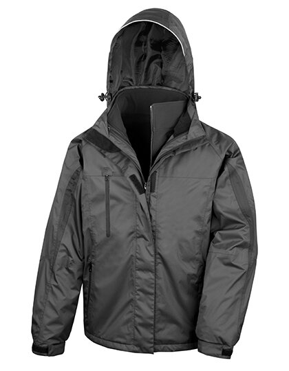 Jacken in Black|Black: Men`s 3 in 1 Softshell Journey Jacket RT400 von Result