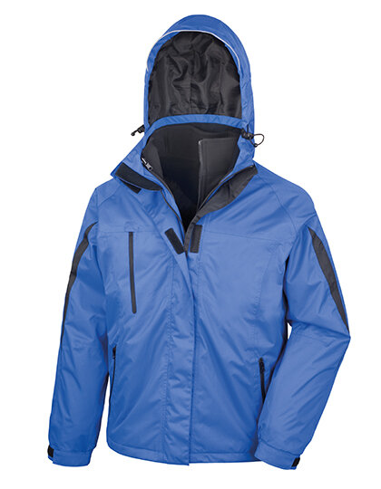 Jacken in Royal|Black: Men`s 3 in 1 Softshell Journey Jacket RT400 von Result