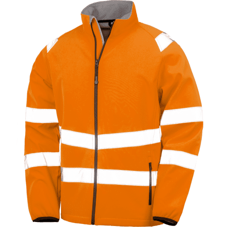 Result Recycled Printable Safety Softshell Jacket 