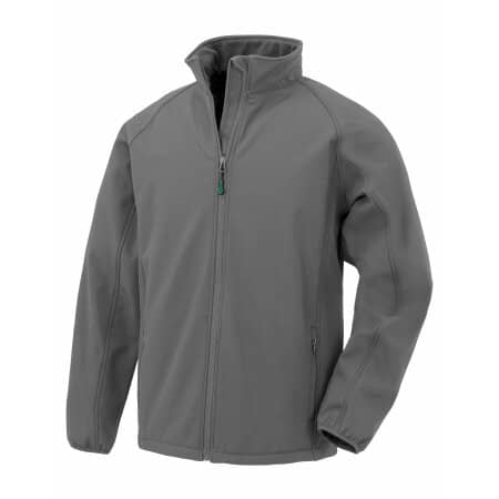 Result Recycled 2-Layer Printable Youth Softshell Jacket Grey