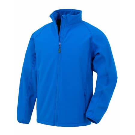 Result Recycled 2-Layer Printable Youth Softshell Jacket Royal