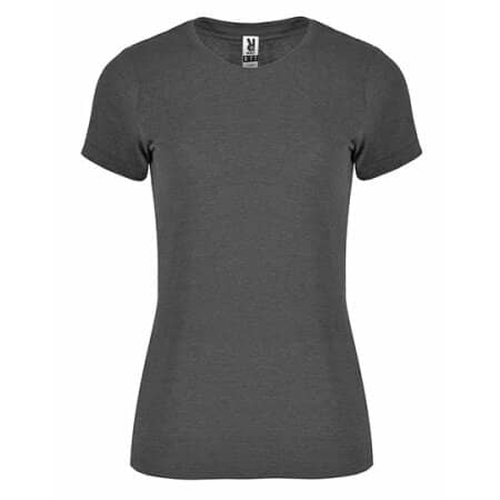 Roly Fox Woman T-Shirt Heather Black