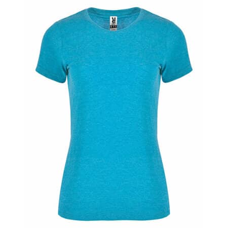 Roly Fox Woman T-Shirt Heather Turquoise