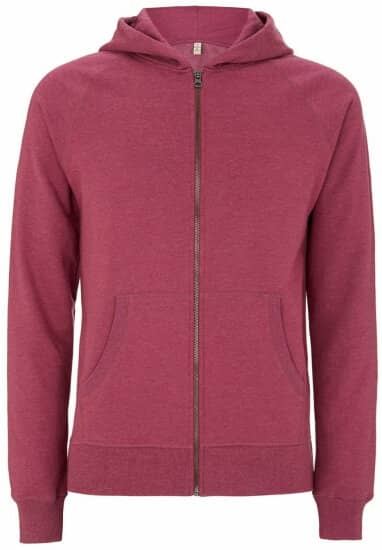 Jacken in Melange Plum: Salvage Unisex Zip Hoodie SA41Z von Continental Clothing