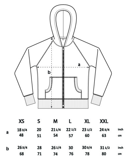 Jacken: Salvage Unisex Zip Hoodie SA41Z von Continental Clothing