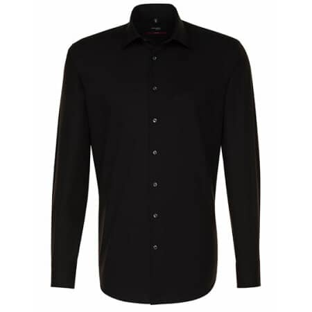 Seidensticker Men`s Shirt Modern Fit Longsleeve Black