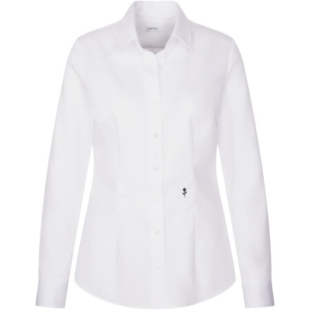Seidensticker Women´s Blouse Regular Fit Fine Twill Longsleeve White