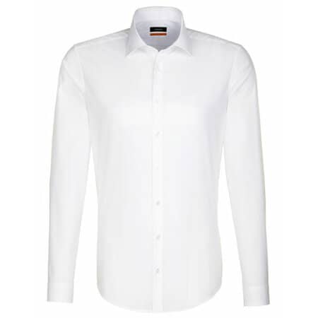 Seidensticker Men`s Shirt Slim Fit Longsleeve White