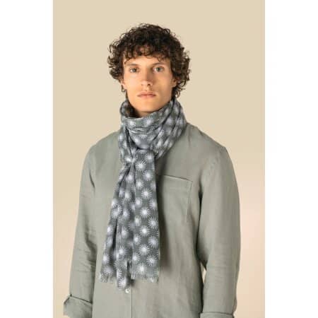 Spasso Gemusterter Unisex-Schal mit Sonneneffekt-Motiven 