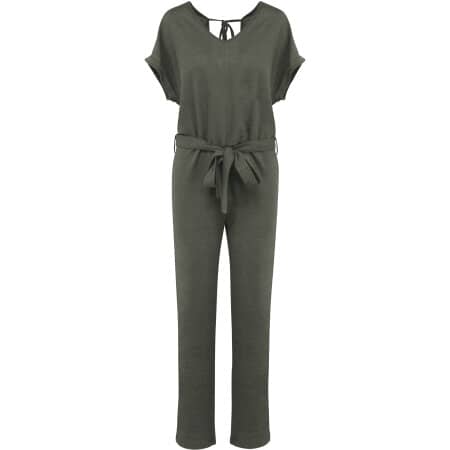 Spasso Overall aus Leinenstrickstoff mit kurzen Ärmeln für Damen 