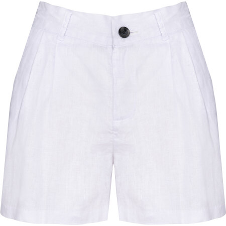 Spasso Leinenshorts für Damen mit Gürtelschlaufen 