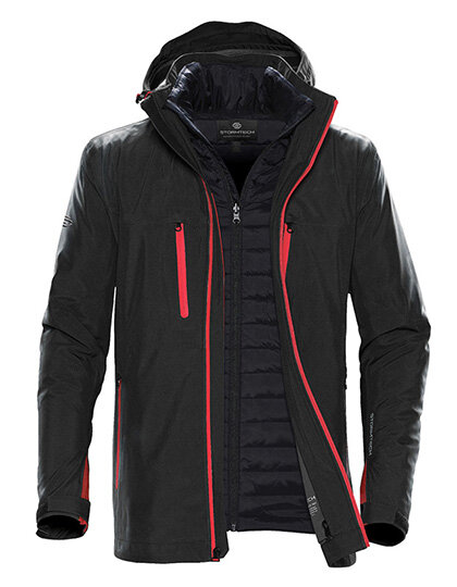 Jacken in Black|Bright Red: Men´s Matrix System Jacket ST128 von Stormtech