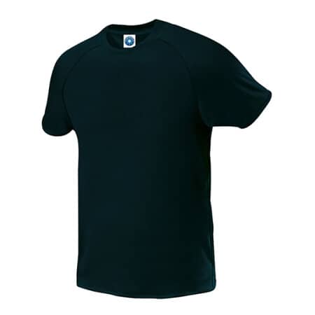 Starworld Men`s Sports and Performance T-Shirt Black