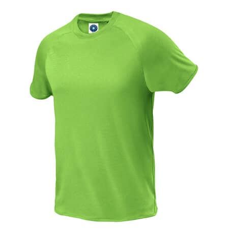 Starworld Men`s Sports and Performance T-Shirt Fluorescent Green (Neon)