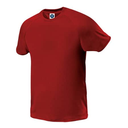 Starworld Men`s Sports and Performance T-Shirt Red