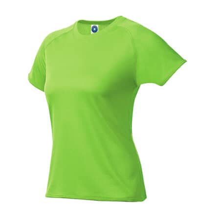 Starworld Ladies` Sport T-Shirt Fluorescent Green (Neon)