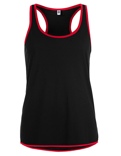 Tanktops in Black|Fiesta Red: Contrast Technical Vest Women`s SW405 von Starworld