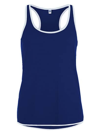 Tanktops in Deep Royal|White: Contrast Technical Vest Women`s SW405 von Starworld