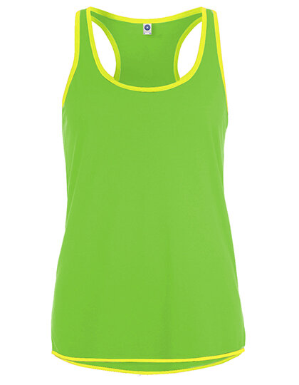 Tanktops in Fluorescent Green (Neon)|Fluorescent Yellow (Neon): Contrast Technical Vest Women`s SW405 von Starworld
