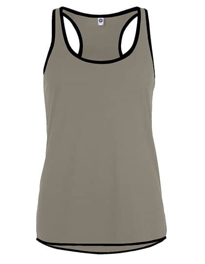 Tanktops in Sports Grey (Melange)|Black: Contrast Technical Vest Women`s SW405 von Starworld