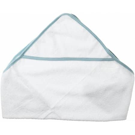 Towel City Babies Hooded Towel White|Blue