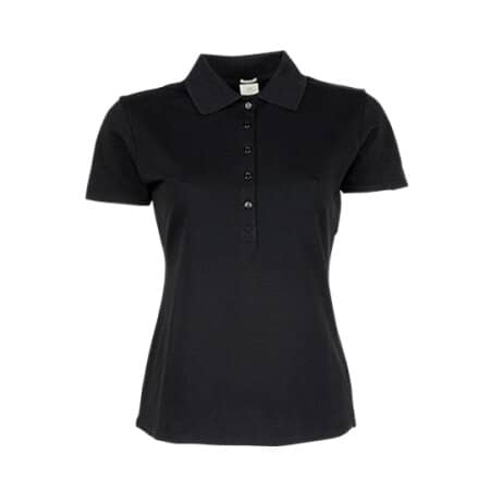 Tee Jays Ladies` Luxury Stretch Polo Black